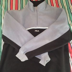 CRAZY FLEECE FILA QUARTER ZIP SWEATER